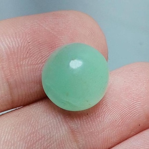 13mm Colombian Emerald Cabochon, Round Shape Cabochon, Natural Colombian Emerald Gems, Emerald Round, Big Emerald For Necklace.
