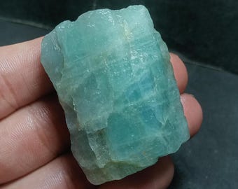 Raw Aquamarine Crystal, Rough Gemstone (20x44mm)