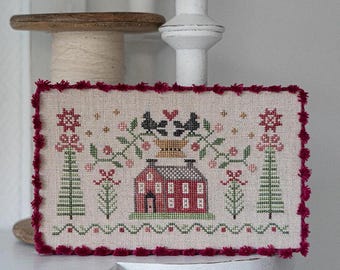 Tralala Winter Cottage Cross Stitch Chart PDF