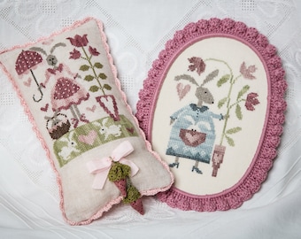 Duo Rabbit Tralala Cross Stitch Diagram PDF