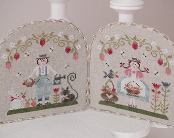 Tralala Strawberry Basket Cross Stitch Chart PDF