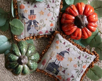 Mrs. and Mr. Pumpkin Tralala Cross Stitch Chart PDF