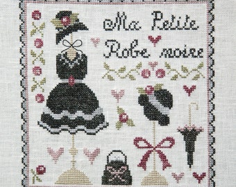Ma Petite Robe Noire Tralala Diagramme Point de Croix PDF