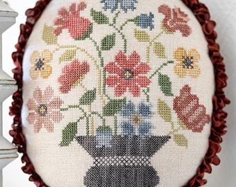 Tralala Floral Medallion Cross Stitch Chart PDF