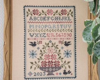 Sampler Fleuri Tralala Diagramme Point de Croix PDF