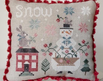 Tralala Snowman Square Cross Stitch Chart PDF