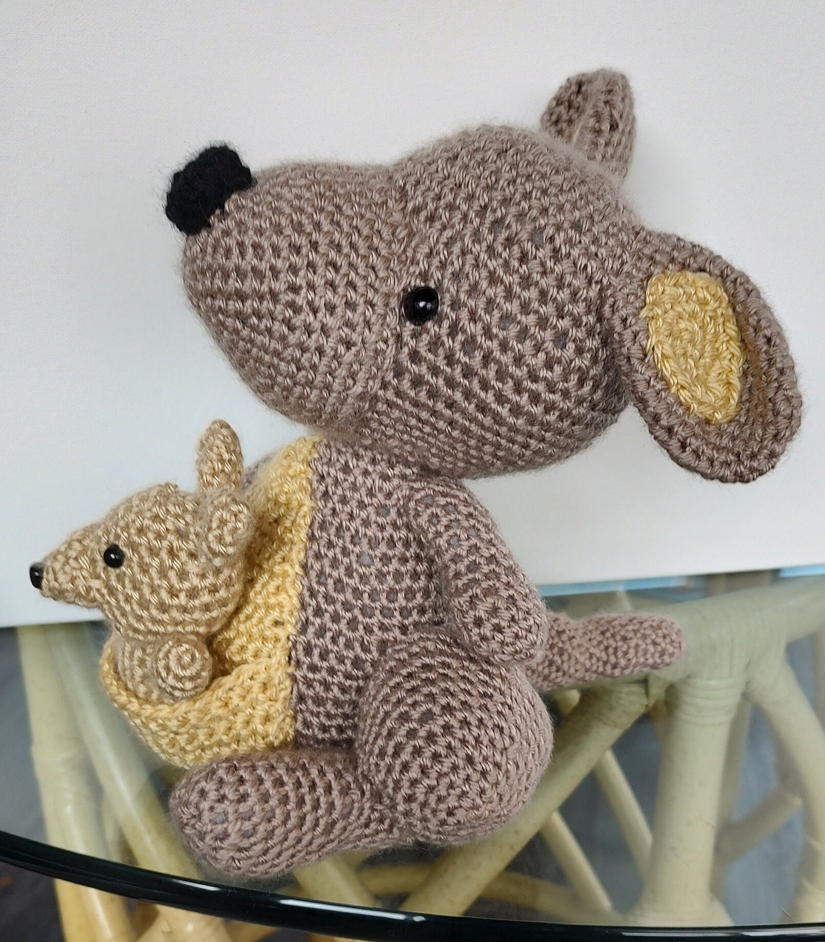 Kangaroo and Baby Roo - Etsy