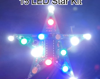 15 LED Star Chaser Strobe Lights Electronic Kit, great for models, drones, cosplay and decoration