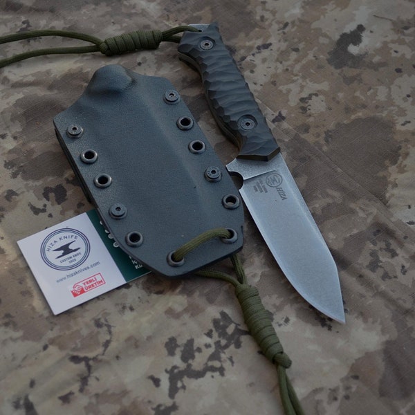 Bushcraft Knife N690 Steel Co, Hunting Knife, Handmade Knife, Survival Knife, EDC Knife, Hand Forged Knife, Custom Knife