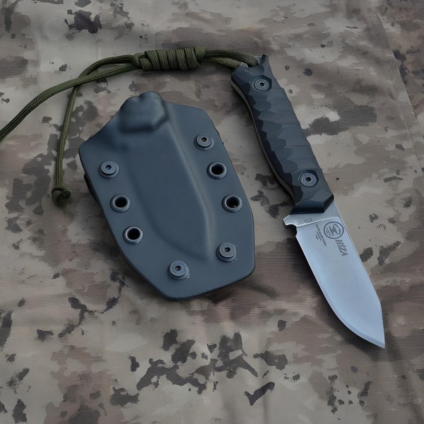 Hunting Knife N690 Steel Co, Bushcraft Knife, Handmade Knife, Survival Knife, EDC Knife, Hand Forged Knife, Custom Knife