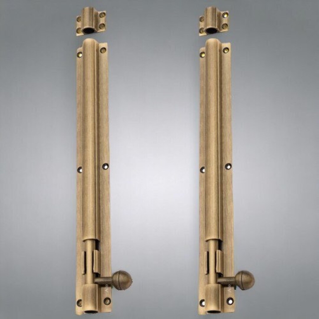 Ironmongery World Tudor Tower Bolt – Cast Iron, Rustic Ornate Door Slide Bolt For Cupboard Or Sliding Doors