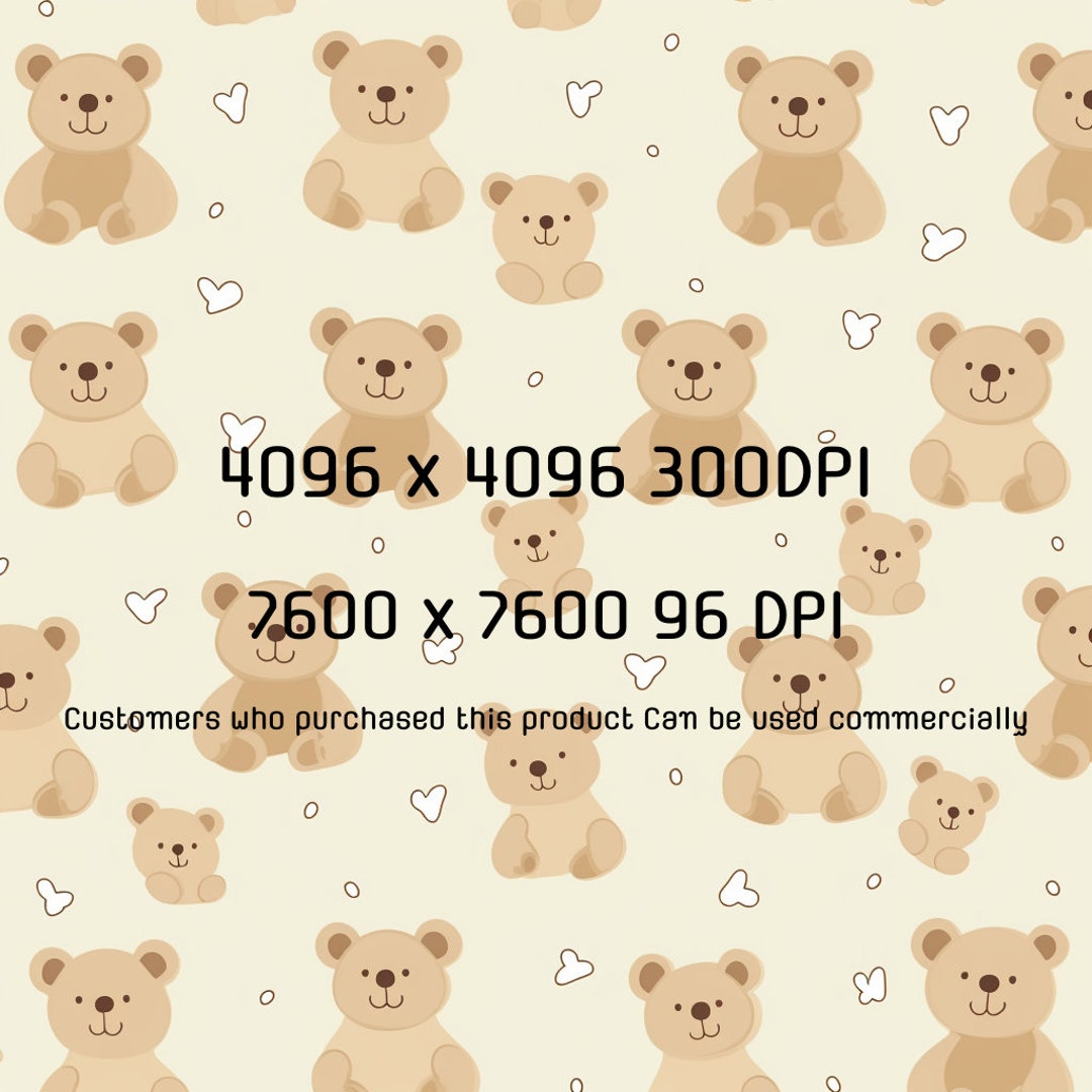 Cute Bear Printable - Etsy