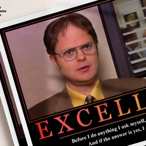 Motivational Posters Dwight Schrute Excellence Funny Gift Ideas the ...