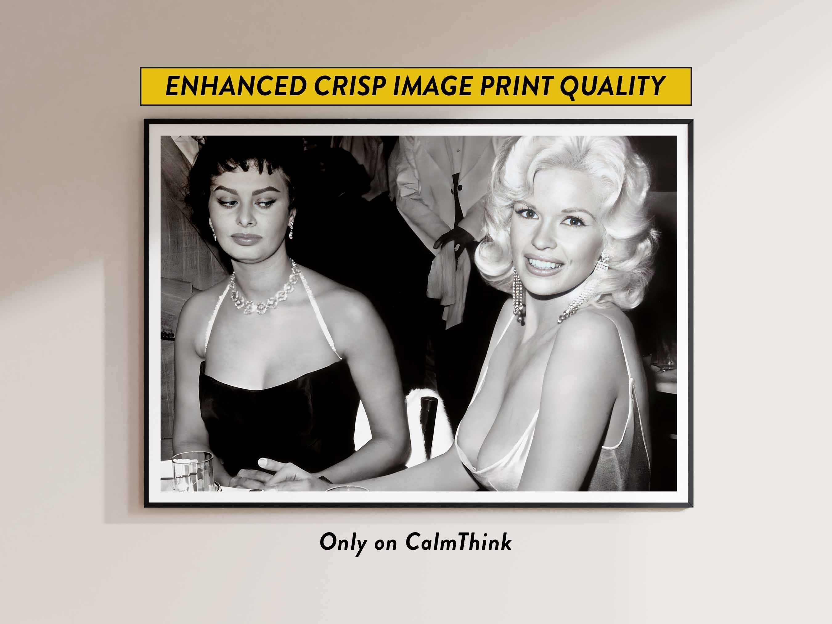 Sophia Loren Jayne Mansfield Poster Infamous Sophia Loren and Jayne