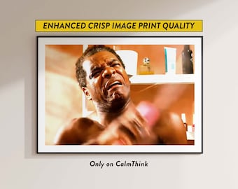 Friday Movie Poster — Craig's Dad Toilet Scene — Funny Bathroom Wall Art and Toilet Prints — Bathroom Wall Decor — Gift for Him