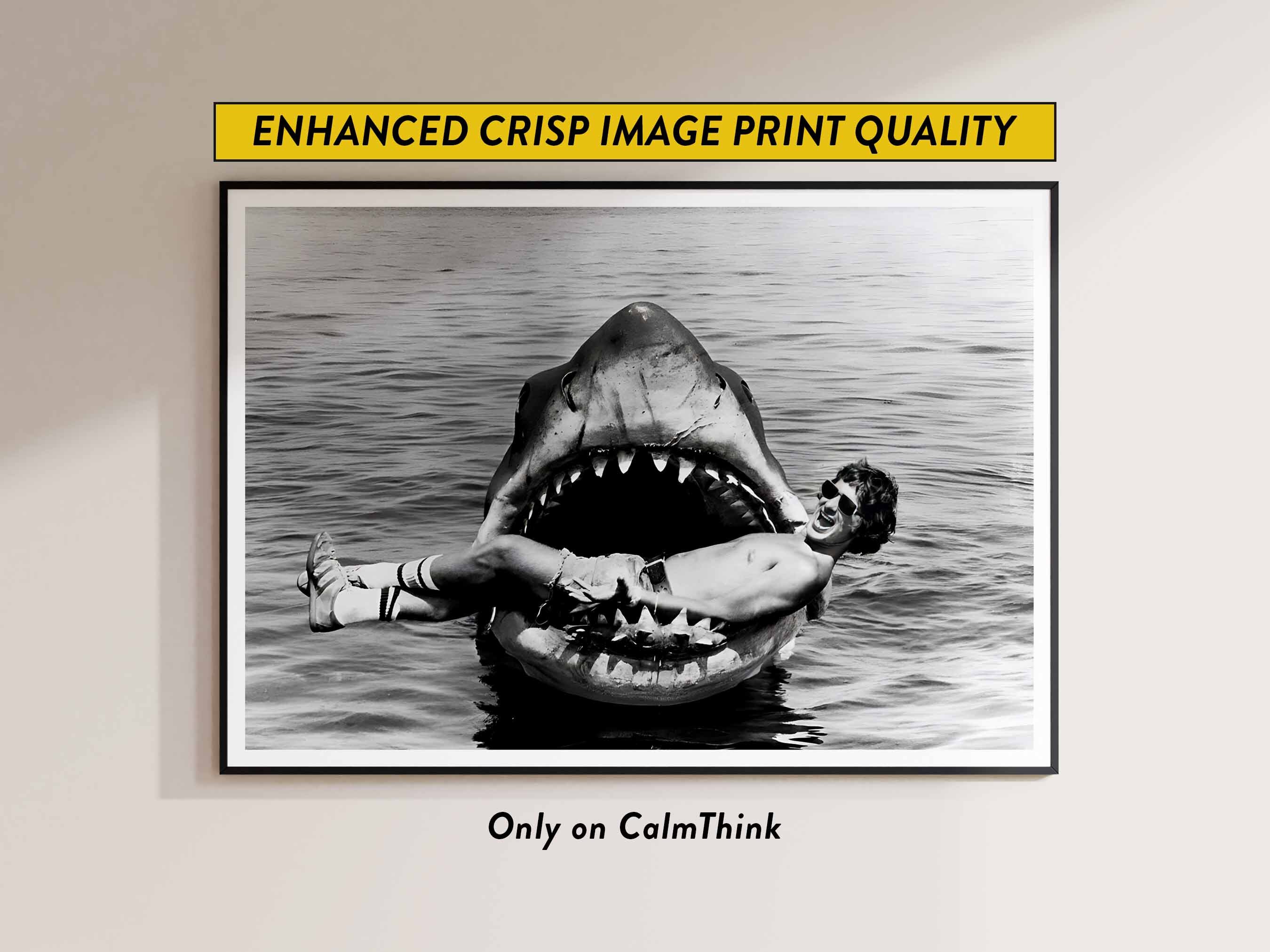 Jaws Movie Poster Shark Prop BTS Photo Horror Movie Poster - Etsy