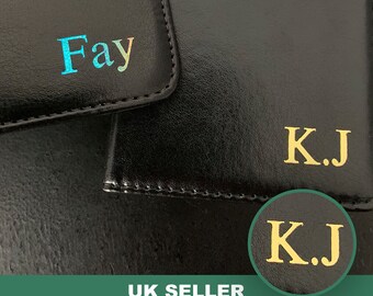 Leather Initials Google phone Wallet case, Personalised custom Initials cover, Leather Google Pixel 10/10 Pro/9/9 Pro/9A/8/8 Pro/7A case