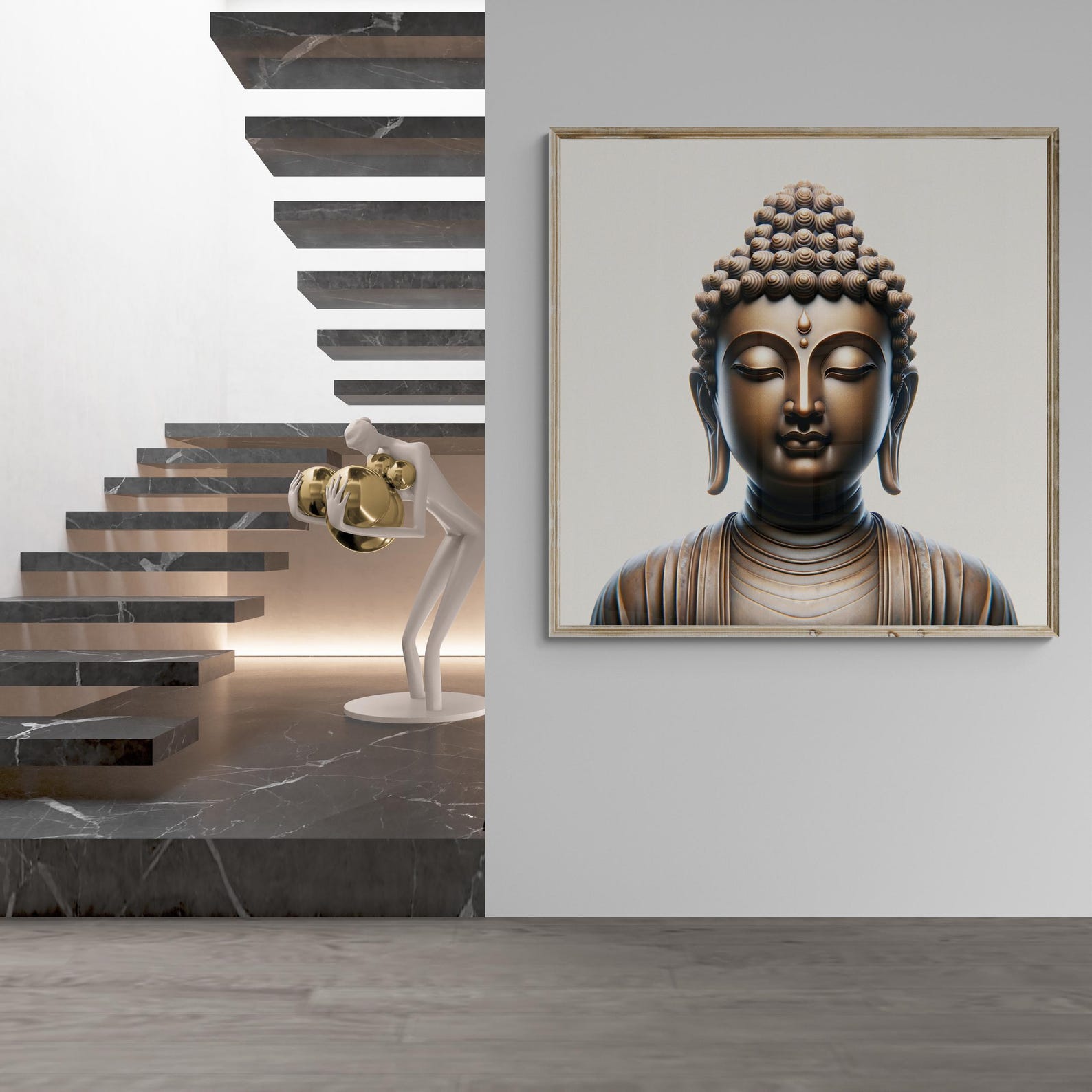 Buddha Wall Art Digital Print, Downloadable Zen Poster, Yoga Decor ...