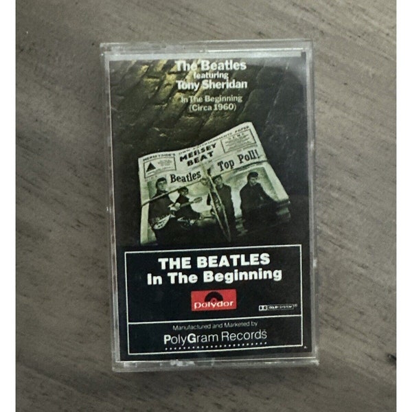 The Beatles In The Beginning Cassette  Music From 1960 Released 1981