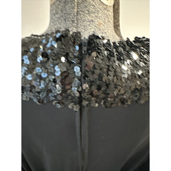 Vintage 70s Teddi of California Black Sequin Coll… - image 5