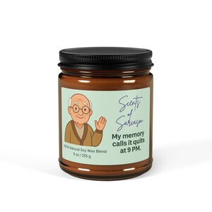Funny Candle Old Man Memory  Soy Candle Relaxing Home Decor Gift Lovers Self-Care Fun Aromatherapy