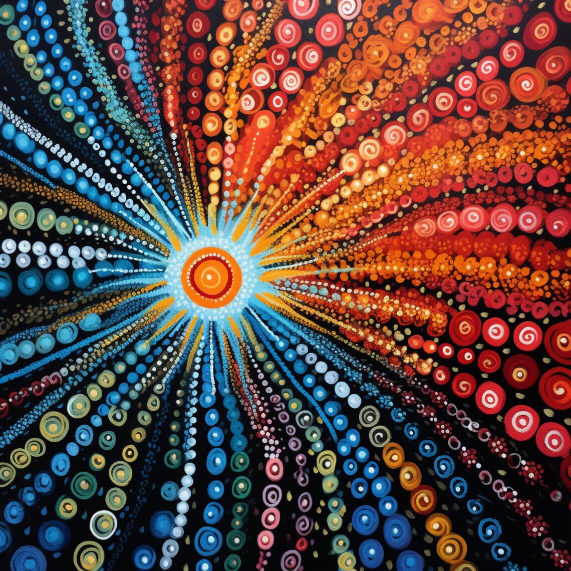 Aboriginal Wall Decor, Aboriginal Digital Art, Australian Aboriginal