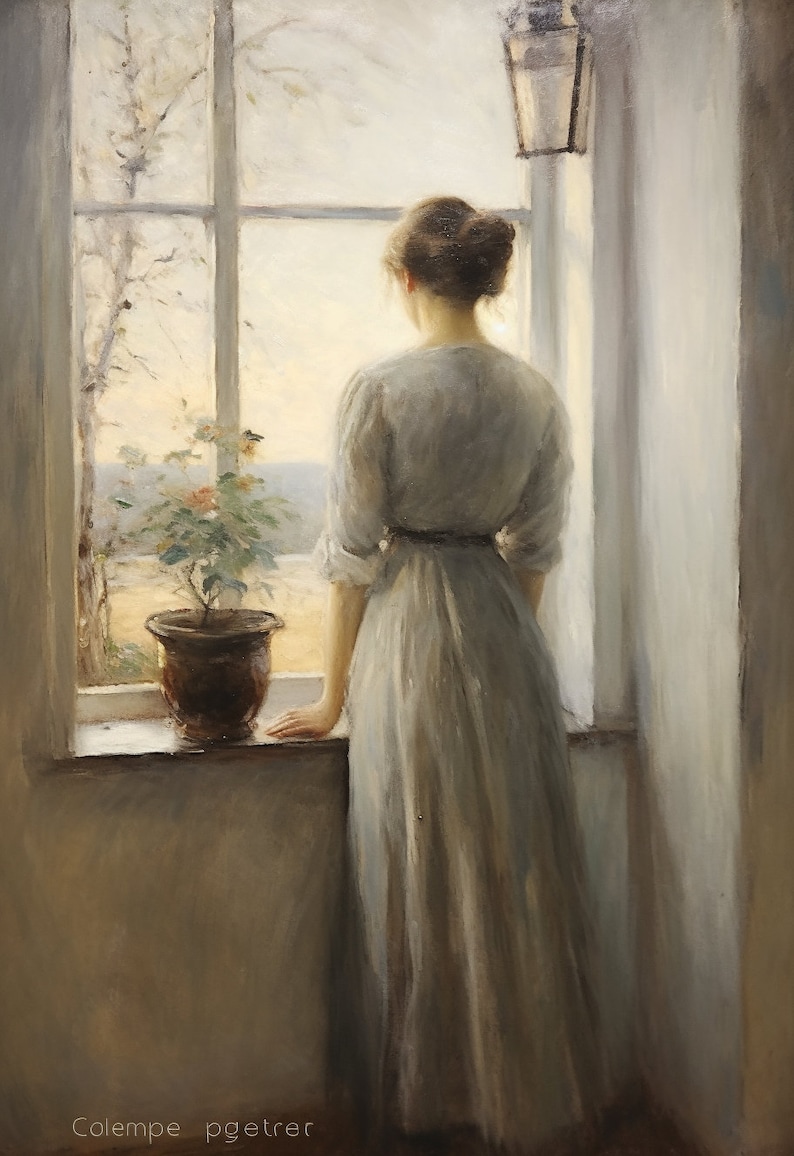 Woman Portrait Art Etsy