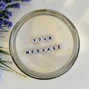 Hidden Message Soy Candle | Personalized Gift