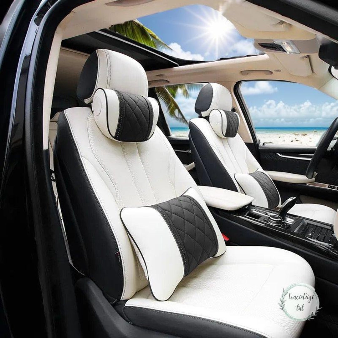 Mercedes Benz Maybach Sclass Leather Neck Pillow, Luxury Car Travel