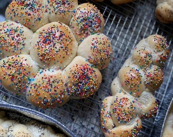 Homemade Kosher Artisanal World Peace Challah (Dairy-Free) Optional Toppings Available