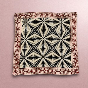 Hand printed bandana,Neckkerchief,Handkerchief,Necktie made with natural colours gift item