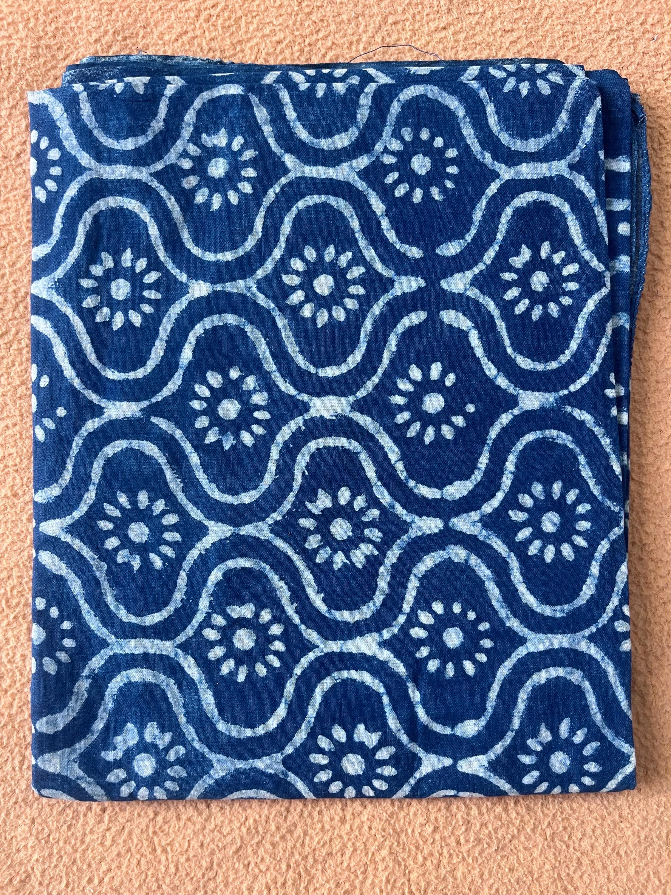 Mud Printed Indigo Hand block printed sarong,scarf,pareo,beach wrap up,gift for special ones