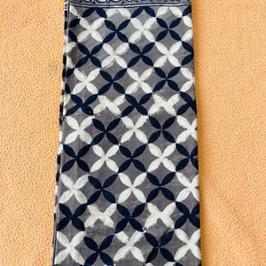 Hand Block Printed Cotton Sarong Scarf, Vegetable Colors image 3