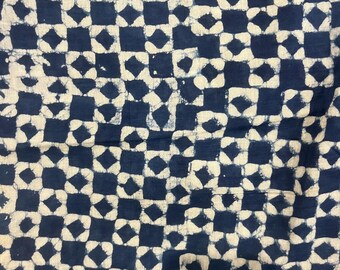 Mud Printed Indigo Hand block printed sarong,scarf,pareo,beach wrap up,gift for special ones