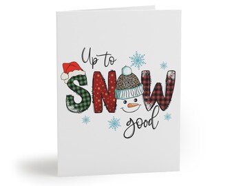 Up to Snow Good Holiday Greeting cards (8, 16, and 24 pcs)