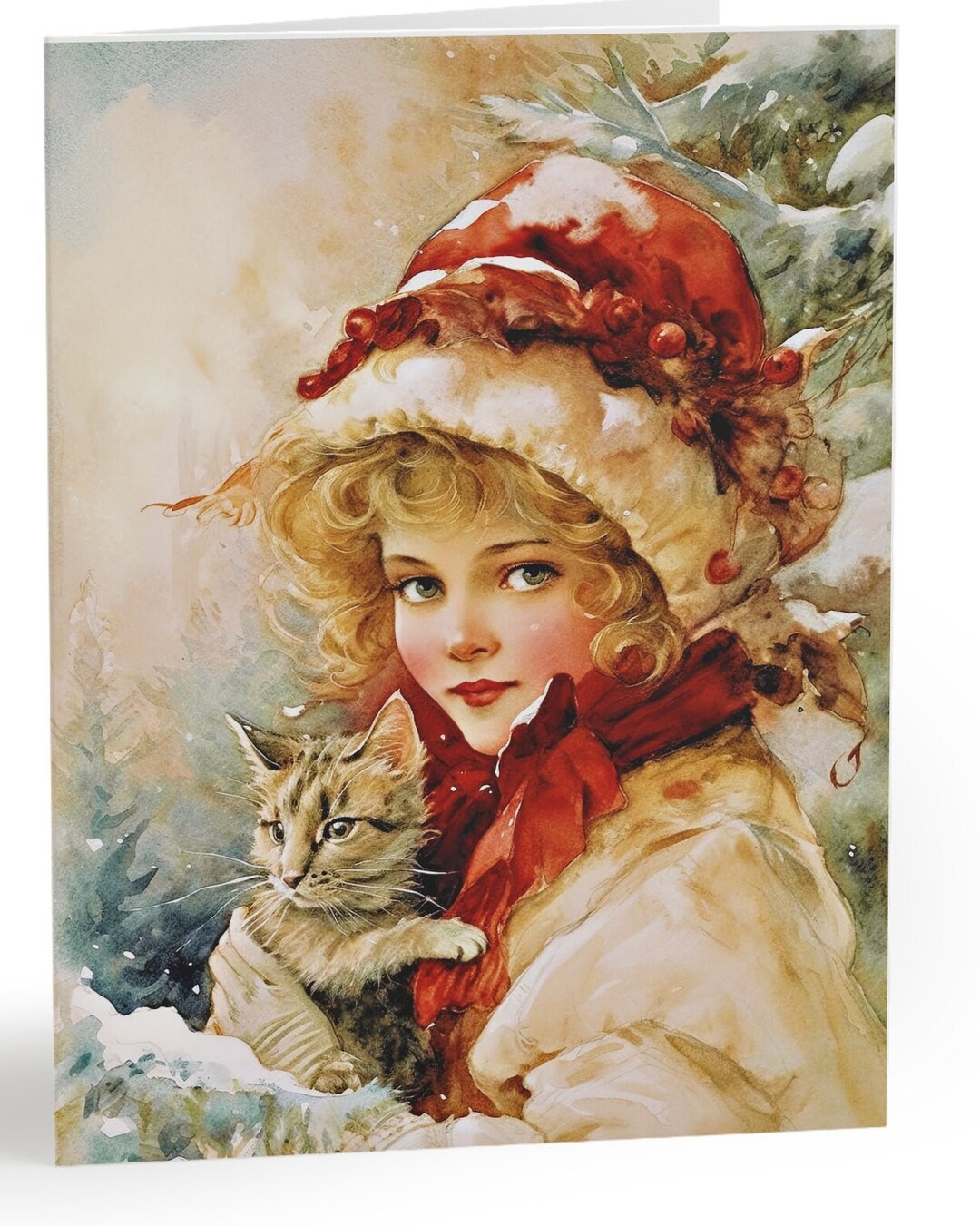 vintage-christmas-greeting-cards-8-16-and-24-pcs-etsy