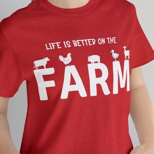 Life is Better on the Farm T-Shirt, Farm Shirt, Summer Camp Shirt, Farm Girl, Farming Shirt, Farm Life Shirt