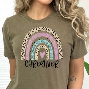 Caregiver T-Shirt, Caregiver Shirt, Gift for Caregiver, Healthcare Worker Shirt, Caregiver, Home Health, Healthcare Shirt, Home Care Tee