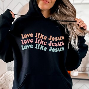 AMOR COMO JESUS Moletom, Moletom Jesus, Moletom Cristão, Moletom Religioso, Moletom Com Capuz, Moletom Cristão, Moletom Religioso