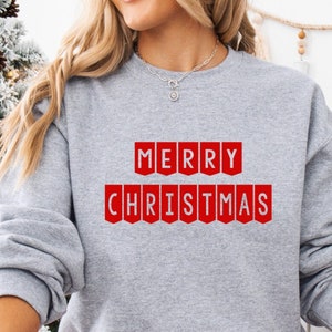 MERRY CHRISTMAS Sweatshirt, Gift for Her, Christmas Gift, Merry Christ-mas, Gift for Christmas, Winter Sweatshirt, Christmas Sweatshirt