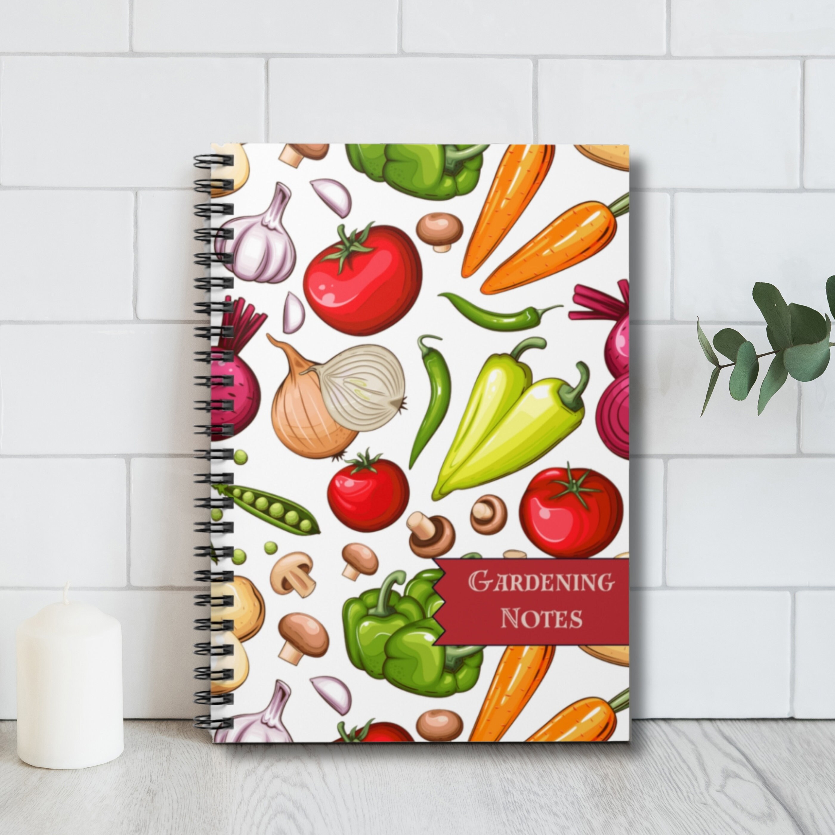 Gardening Softcover Spiral Notebook, Notebook for Gardeners, Ruled Line Spiral Notebook, Notebook Gift for Garden Lovers