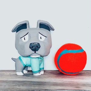 Custom, Pet figurine, Pet, Dog, Dog Figurine, Collectable, Figurine, Dog Lover, Personalization, Mix Breed, Pitbull Mix