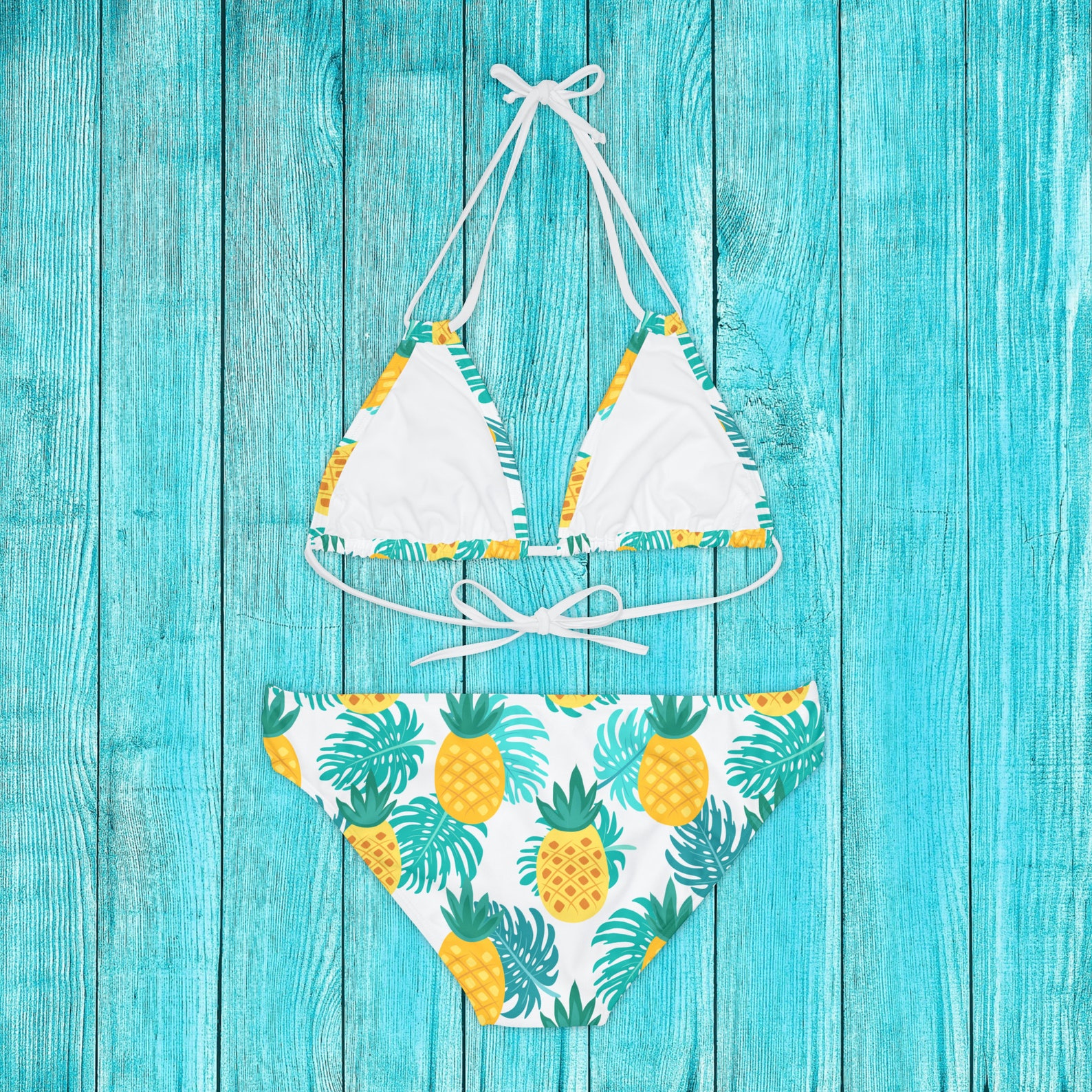 Pineapple Bikini Set String Bikini Sexy Swinger Wife Pool Etsy