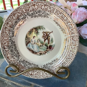 Vintage Amerikaanse Limoges China D&#39;or 22k Gold Plate/Home Decor