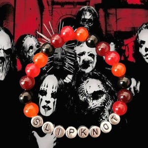 Slipknot Inspired Beaded Bracelet