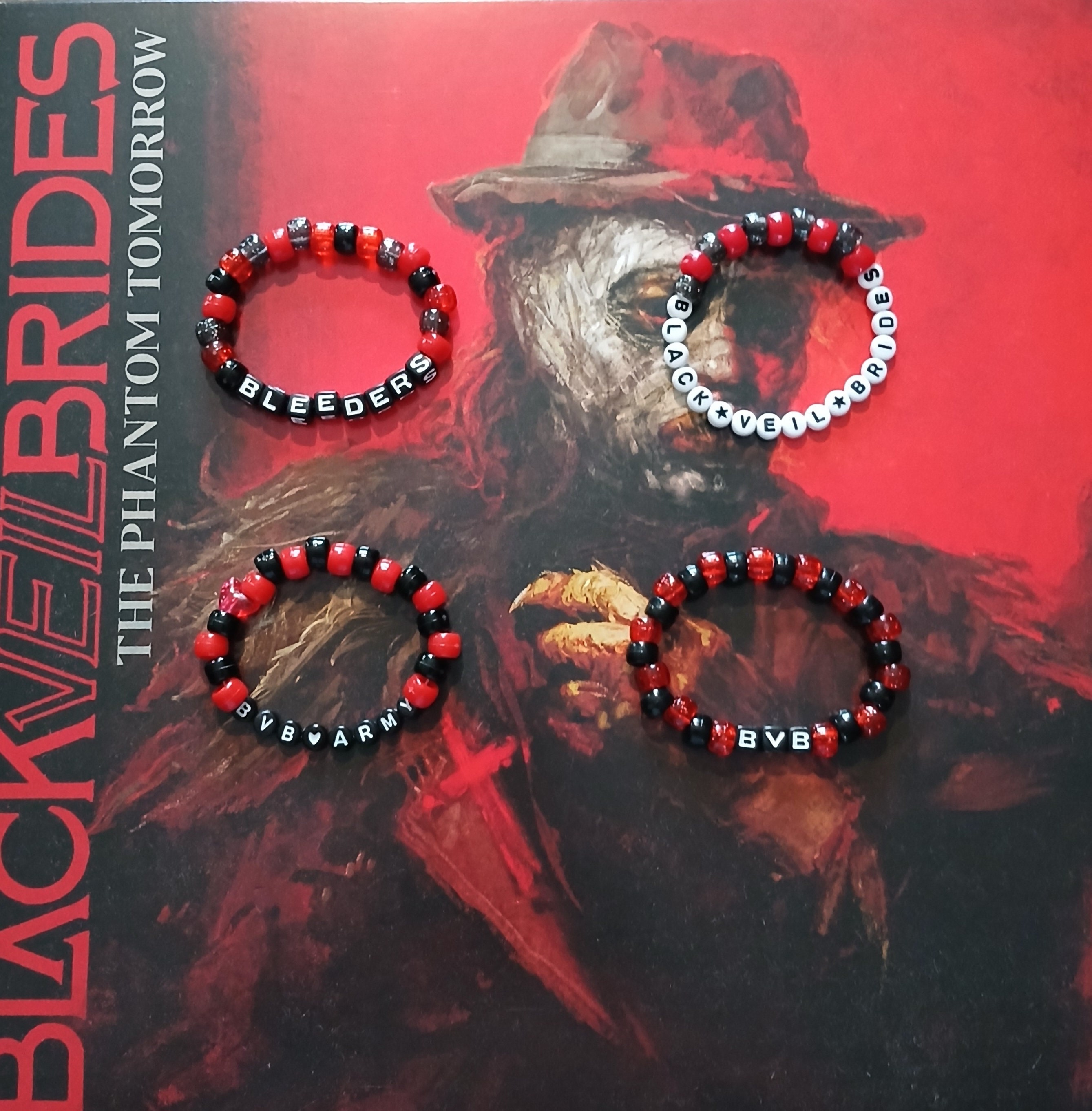 Black Veil Brides Kandi Bracelet Etsy Canada