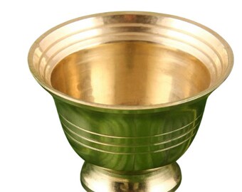 Handcrafted Small Heavy Decorative Bowl for Pooja Home/Office Brass Decorative Bowl (Pack 06)