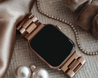 Starlight Apple Watch Band Series 9/8/7/6/5/4/3/SE/Ultra 2 iWatch Strap 38 40 41 42 44 45 49mm Gold Watch Strap Women Apple Watch Charms