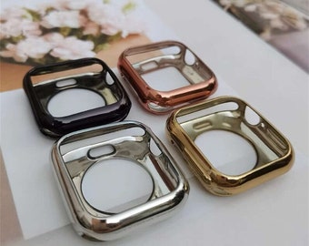 Apple Watch Bumper Soft TPU Case Series 9/8/7/6/5/4/3/SE/Ultra 2 iWatch 38 40 41 42 44 45mm Watch Strap Women Apple Watch Charms