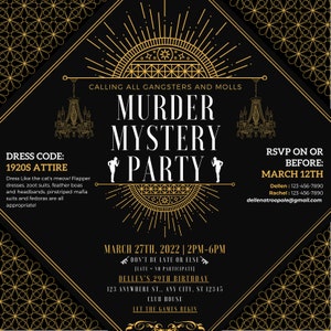 1920's Murder Mystery Party Ticket – Cherry Street Brewing